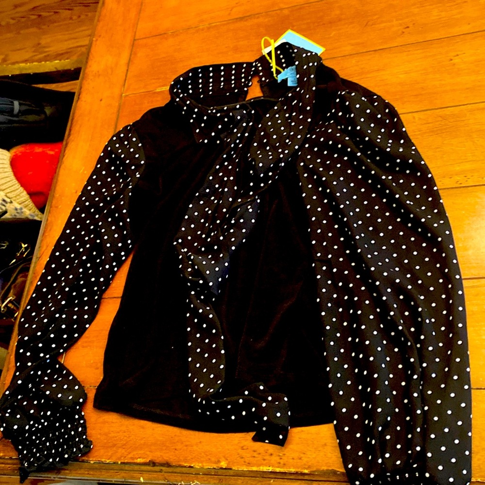 Polka dot dress shirt